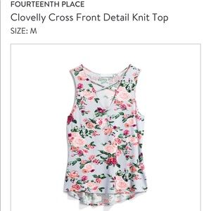 NWT- Sleeveless Rayon top